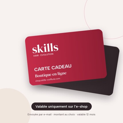 Carte cadeau Skills Hair Evolution, valable uniquement sur la boutique en ligne